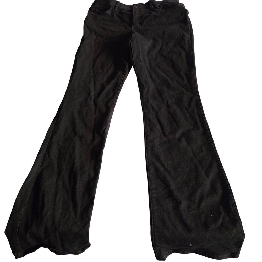 Lee Womens Flex Motion Regular Fit Bootcut Mid Rise Black Jeans 13705